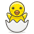 Hatching Chick 1 Emoji from Emoji - Free Set
