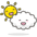 Sun Behind Cloud Emoji from Emoji - Free Set