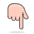 Backhand Index Pointing Down 2 Emoji from Emoji - Free Set