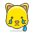 Crying Cat Face Emoji from Emoji - Free Set