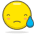Downcast Face With Sweat Emoji from Emoji - Free Set