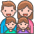 Family Man Woman Girl Boy 2 Emoji from Emoji - Free Set