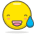 Grinning Face With Sweat Emoji from Emoji - Free Set