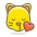Kissing Cat Face Emoji from Emoji - Free Set