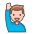 Man Raising Hand 2 Emoji from Emoji - Free Set