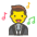 Man Singer 1 Emoji from Emoji - Free Set