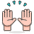 Raising Hands 2 Emoji from Emoji - Free Set