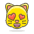 Smiling Cat Face With Heart Eyes Emoji from Emoji - Free Set