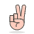 Victory Hand 2 Emoji from Emoji - Free Set