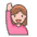 Woman Raising Hand 2 Emoji from Emoji - Free Set