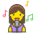 Woman Singer 1 Emoji from Emoji - Free Set
