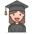 Woman Student 2 Emoji from Emoji - Free Set