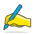 Writing Hand 1 Emoji from Emoji - Free Set