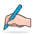 Writing Hand 2 Emoji from Emoji - Free Set