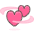Revolving Hearts Emoji from Emoji - Free Set