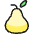 Fruit Pear Icon from Ultimate Colors Set