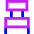 Chair 3 Icon from Sharp Neon Set
