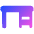 Desk Icon from Plump Gradient Set