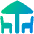 Terrace Icon from Plump Gradient Set