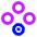 Buttons Down Icon from Sharp Neon Set