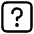 Dice Question Icon from Core Line Set