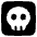 Dice Skull Icon from Plump Solid Set