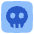 Dice Skull Icon from Plump Flat Set