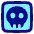 Dice Skull Icon from Plump Pop Set