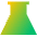 Flask Empty Icon from Sharp Gradient Set