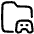Game Folder Icon from Plump Line Set
