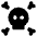 Skull Crossbones Icon from Core Solid Set