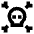 Skull Crossbones Icon from Sharp Remix Set