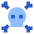 Skull Crossbones Icon from Sharp Flat Set