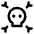 Skull Crossbones Icon from Core Line Set