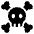 Skull Crossbones Icon from Plump Solid Set