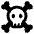 Skull Crossbones Icon from Plump Remix Set