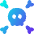 Skull Crossbones Icon from Flex Gradient Set