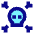 Skull Crossbones Icon from Sharp Pop Set