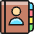 Single Neutral Phone Book Icon from Ultimate Colors Set