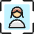 Single Woman Focus Icon from Ultimate Colors Set