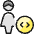 Single Woman Actions Coding Icon from Ultimate Colors Set