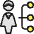 Single Woman Hierachy Icon from Ultimate Colors Set