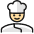 Professions Man Chef 3 Icon from Ultimate Colors Set | Free Download as SVG Vector and Transparent PNG | Streamline icons