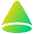 Cone Shape Icon from Plump Gradient Set