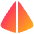 Pyramid Shape Icon from Plump Gradient Set