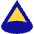 Cone Shape Icon from Sharp Pop Set