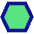 Hexagon Shape Icon from Sharp Pop Set