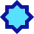 Octagram Shape Icon from Sharp Pop Set
