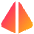 Pyramid Shape Icon from Core Gradient Set