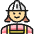 Professions Woman Construction 1 Icon from Ultimate Colors Set